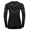 Bluzka techniczna Suw Top Natural Kinship Warm Odlo czarna