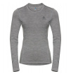 Bluzka z wełny merino Natural 100% merino Warm Suw Top Odlo szara