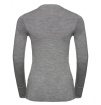 Bluzka z wełny merino Natural 100% merino Warm Suw Top Odlo szara