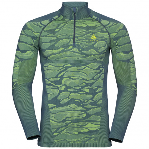 Bluzka techniczna Performance Blackcomb Bl Top Turtle neck Odlo zielona