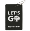 Zawieszka adresowa na bagaż Rubber Luggage ID Tag Black TravelSafe