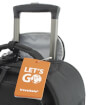 Zawieszka adresowa na bagaż Rubber Luggage ID Tag Black TravelSafe