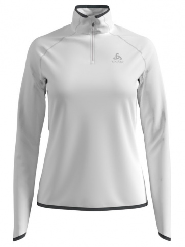 Bluza sportowa Midlayer 1/2 zip Carve Ceramivarm Odlo biała