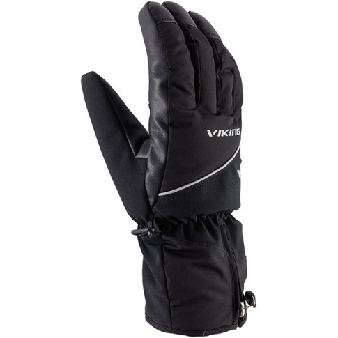 Ultralekkie męskie rękawice narciarskie Crispin Viking czarne