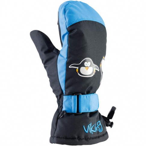 Dziecięce rękawiczki zimowe Pingvi Viking niebieskie