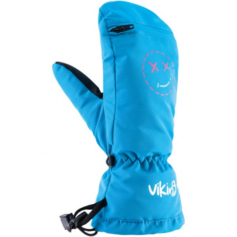 Dziecięce rękawice zimowe Smaili Viking niebieskie