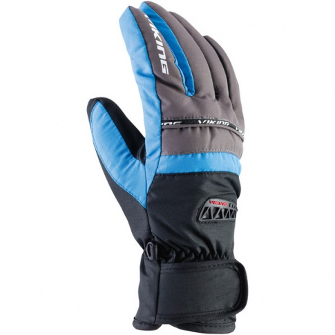 Młodzieżowe rękawiczki sportowe z membrana Willy Viking niebieskie