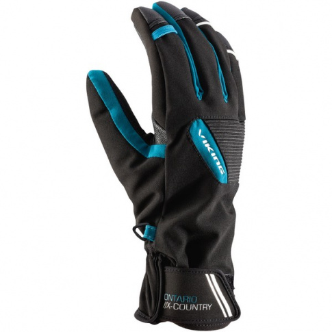 Rękawiczki sportowe Gore-Tex Ontario Viking czarne z niebieskim