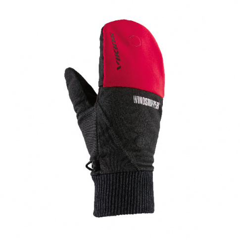 Rękawiczki sportowe bez palców Hadar Viking czarno czerwone