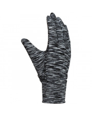 Damskie cienkie rękawiczki sportowe Katia Viking czarno białe