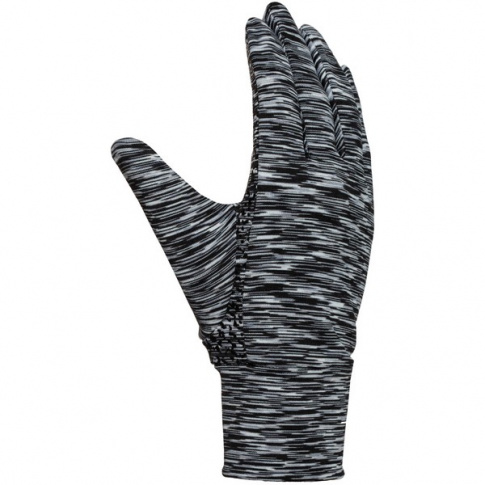 Damskie cienkie rękawiczki sportowe Katia Viking czarno białe