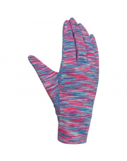 Damskie cienkie rękawiczki sportowe cienkie Katia Viking niebiesko różowe