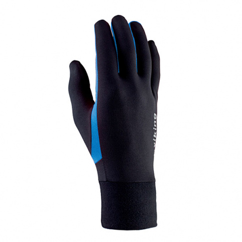 Rękawiczki sportowe dotykowe Runway Viking czarne z niebieskim