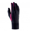 Rękawiczki sportowe dotykowe Runway Viking czarne z różowym