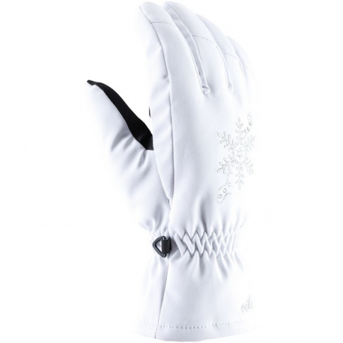 Damskie rękawice narciarskie Aliana Viking białe
