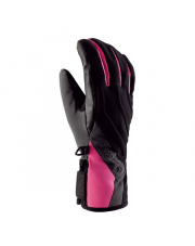 Sportowe rękawiczki damskie Axelina Viking czarno różowe