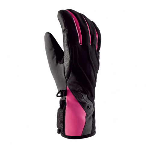 Sportowe rękawiczki damskie Axelina Viking czarno różowe