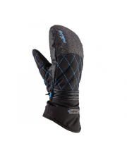 Damskie rękawice na narty Karen Mitten Viking czarno niebieskie