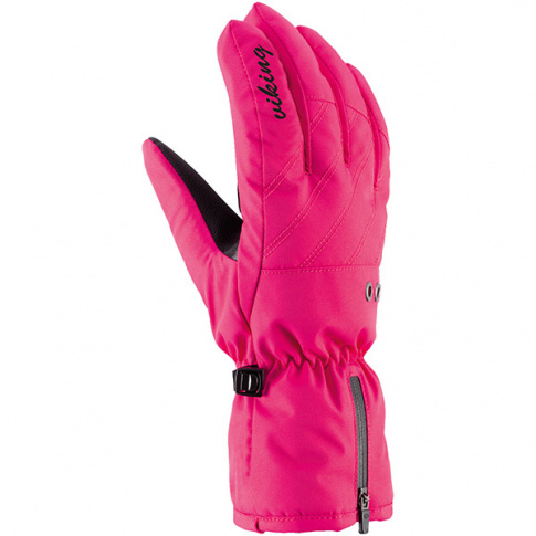 Rękawice narciarskie damskie Selena Viking różowe