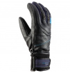 Damskie rękawice ze skóry Sella Ronda Viking czarne z niebieskim