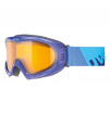Gogle narciarskie o średniej wielkości oprawce Cevron Uvex fioletowo niebieskie