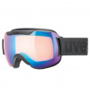 Komfortowe gogle narciarskie Downhill 2000 CV Uvex czarno niebieskie