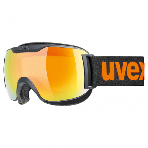Komfortowe gogle narciarskie Downhill 2000 CV Uvex czarne z logo