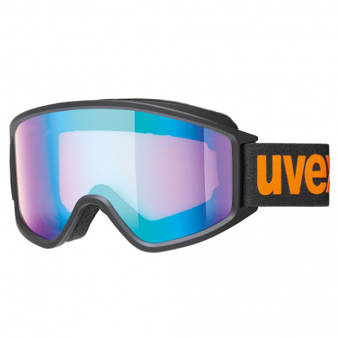 Duże gogle narciarskie G.GL 3000 CV Uvex czarne z pomarańczowym logo