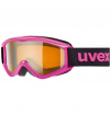 Dziecięce gogle narciarskie Speedy Pro Uvex różowe