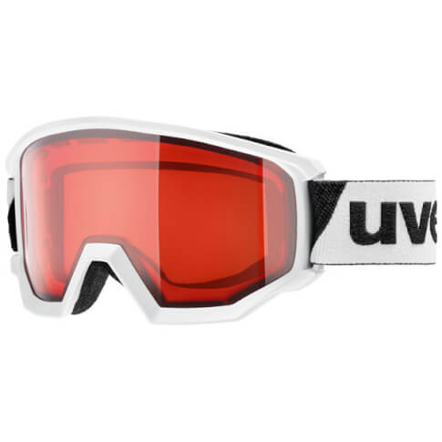 Gogle narciarskie z szybą lasergold lite Athletic LGL Uvex białe S2