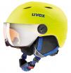 Dziecięcy kask narciarski z wizjerem Junior Visor Pro żółty Uvex