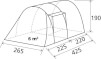 Namiot turystyczny dla 4 osób Arqus Outdoor 4 Brunner