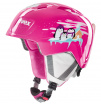 Lekki kask narciarski dla dzieci Manic Uvex różowy