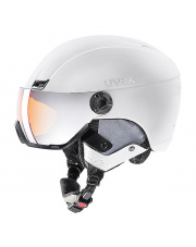 Kask narciarski z wizjerem Hlmt 400 visor style Uvex biały
