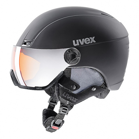 Kask narciarski z wizjerem Hlmt 400 visor style Uvex czarny