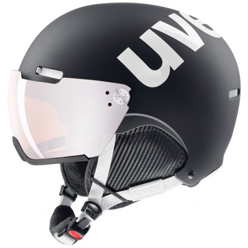 Kask na narty z wizjerem Hlmt 500 visor Uvex czarny