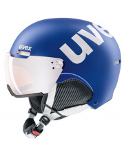 Kask na narty z wizjerem Hlmt 500 visor Uvex niebieski