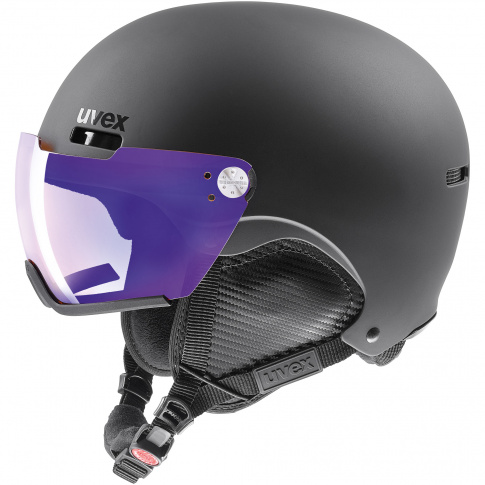 Kask narciarski z wizjerem Hlmt 500 visor V Uvex czarny