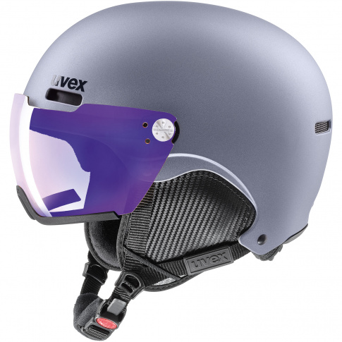 Kask narciarski z wizjerem Hlmt 500 visor V Uvex szary