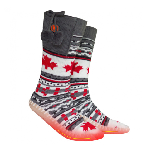 Ogrzewane kapcie ze skarpetkami Glovii GQ4