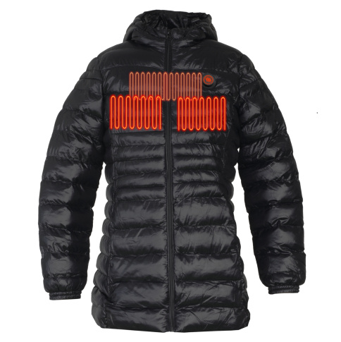 Ogrzewana kurtka damska czarna Glovii GTFB