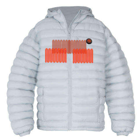 Ogrzewana kurtka męska szara Glovii GTMG