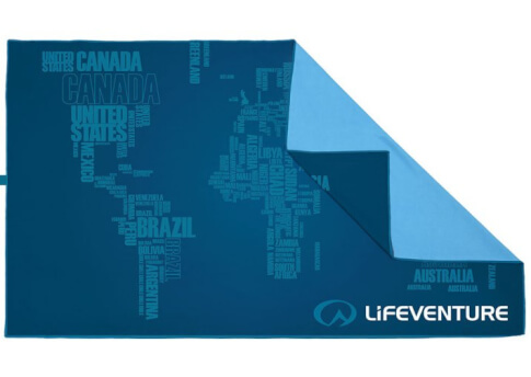 Ręcznik turystyczny szybkoschnący Soft Fibre Advance Świat Lifeventure