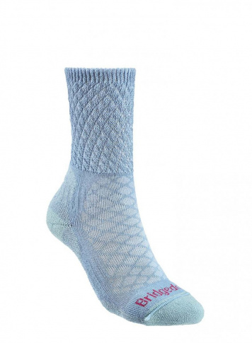 Skarpety trekkingowe Hike Light Merino Coolmax powder blue Bridgedale