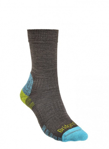 Skarpety trekkingowe Hike Light Merino Endurofil brown/lime Bridgedale