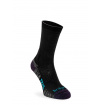 Skarpety trekkingowe Hike Light Merino Endurofil black/purple Bridgedale