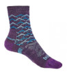 Skarpety trekkingowe Hike Light Merino Endurofil 3/4 purple/aqua Bridgedale