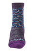 Skarpety trekkingowe Hike Light Merino Endurofil 3/4 purple/aqua Bridgedale