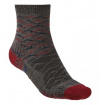 Skarpety trekkingowe Hike Light Merino Endurofil 3/4 brown/dk red Bridgedale