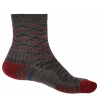 Skarpety trekkingowe Hike Light Merino Endurofil 3/4 brown/dk red Bridgedale